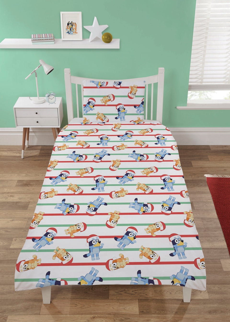 Bluey Christmas White Duvet Set