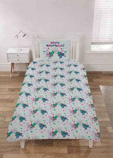 Disney Stitch Christmas Blue Bedding