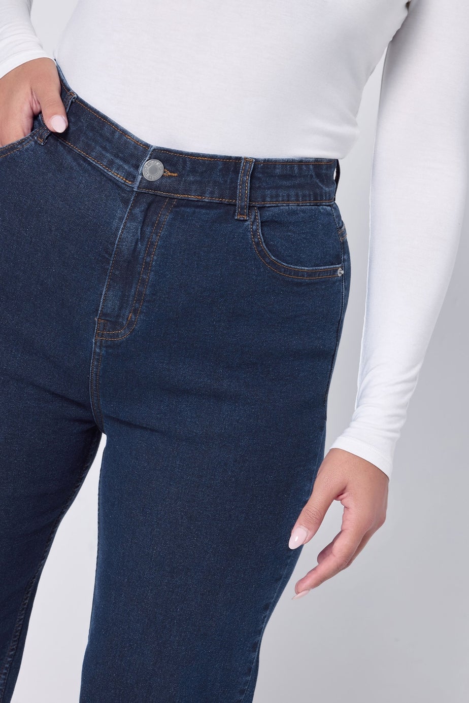 Yours Curve Indigo Blue Wide Leg Jeans