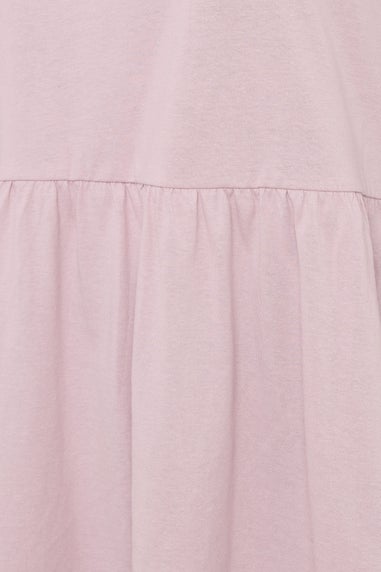 Yours Curve Light Pink Cotton Peplum Top