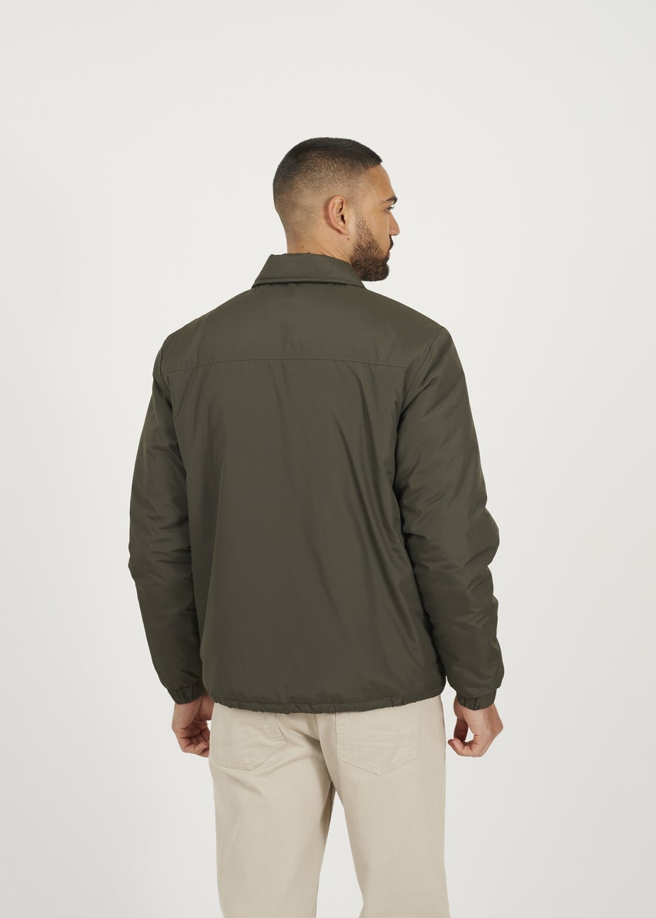 Brave Soul Khaki Padded Coach Jacket
