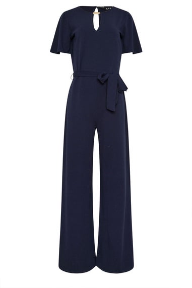 Long Tall Sally Navy Blue Keyhole Jumpsuit