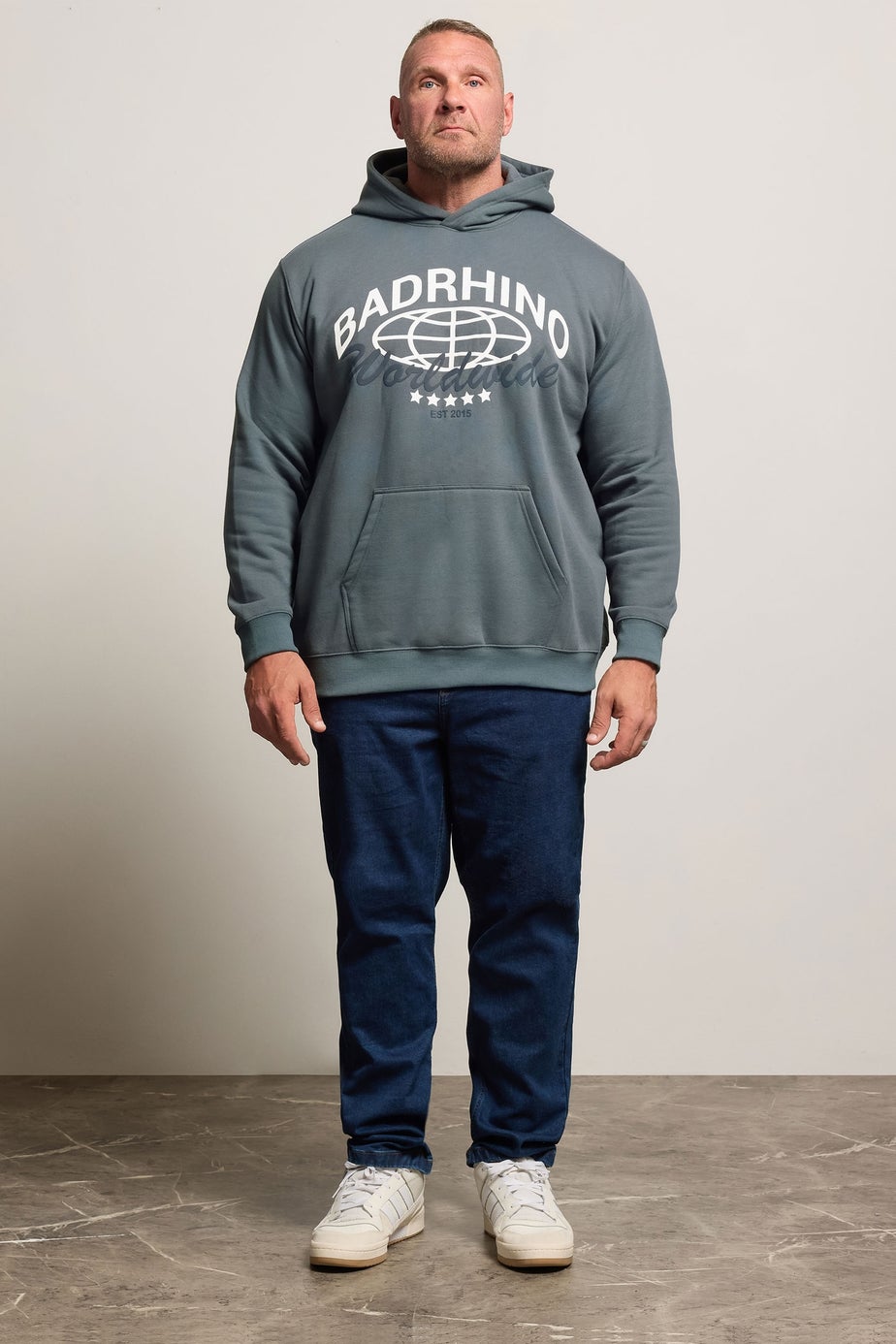 BadRhino Stormy Blue Worldwide Hoodie