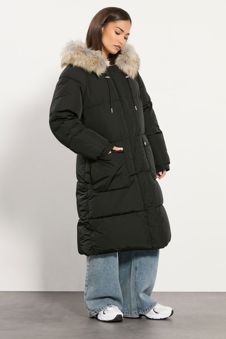 PixieGirl Petite Black Padded Puffer Coat