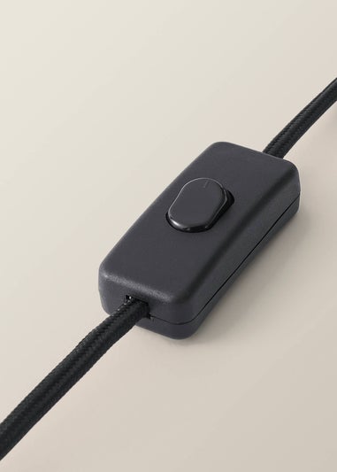 ValueLights Kaiden Black Dome Table Lamp with Scallop Trim Shade