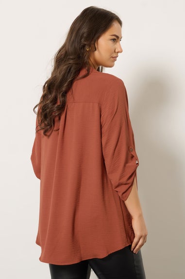 Evans Curve Rust Orange Overhead Utility Shirt