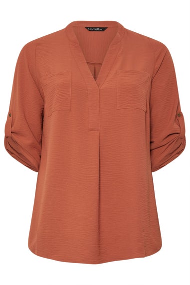 Evans Curve Rust Orange Overhead Utility Shirt