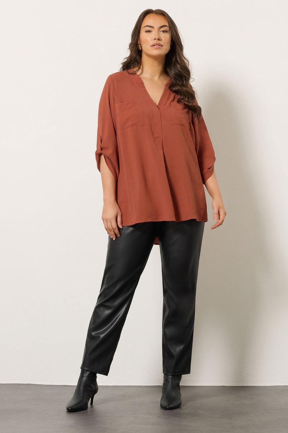 Evans Curve Rust Orange Overhead Utility Shirt