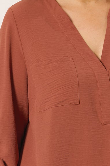 Evans Curve Rust Orange Overhead Utility Shirt