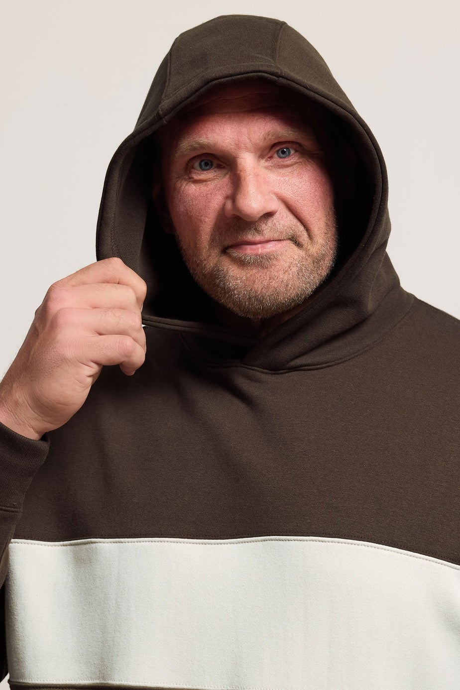 BadRhino Brown Cut & Sew Hoodie