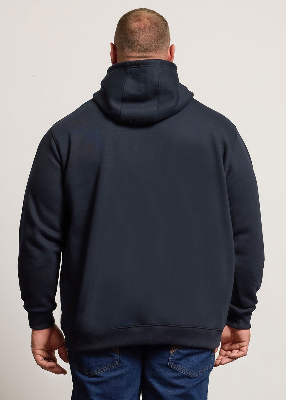BadRhino Navy Blue Cut & Sew Hoodie