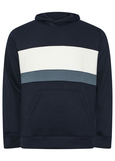 BadRhino Navy Blue Cut & Sew Hoodie