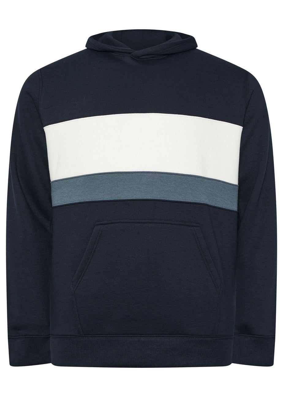 BadRhino Navy Blue Cut & Sew Hoodie