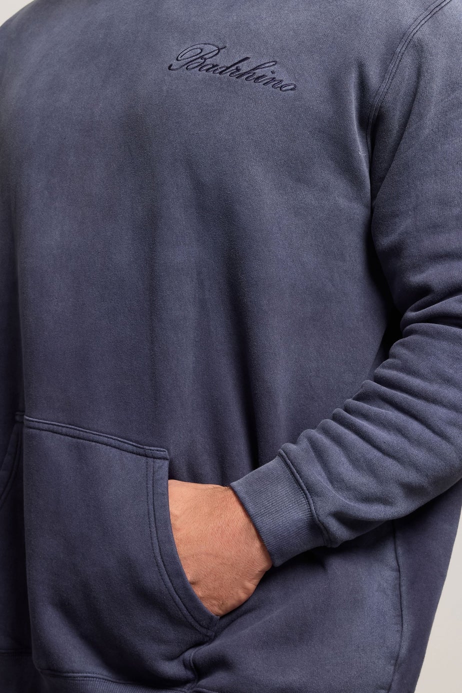BadRhino Navy Blue Sun Bleached Hoodie