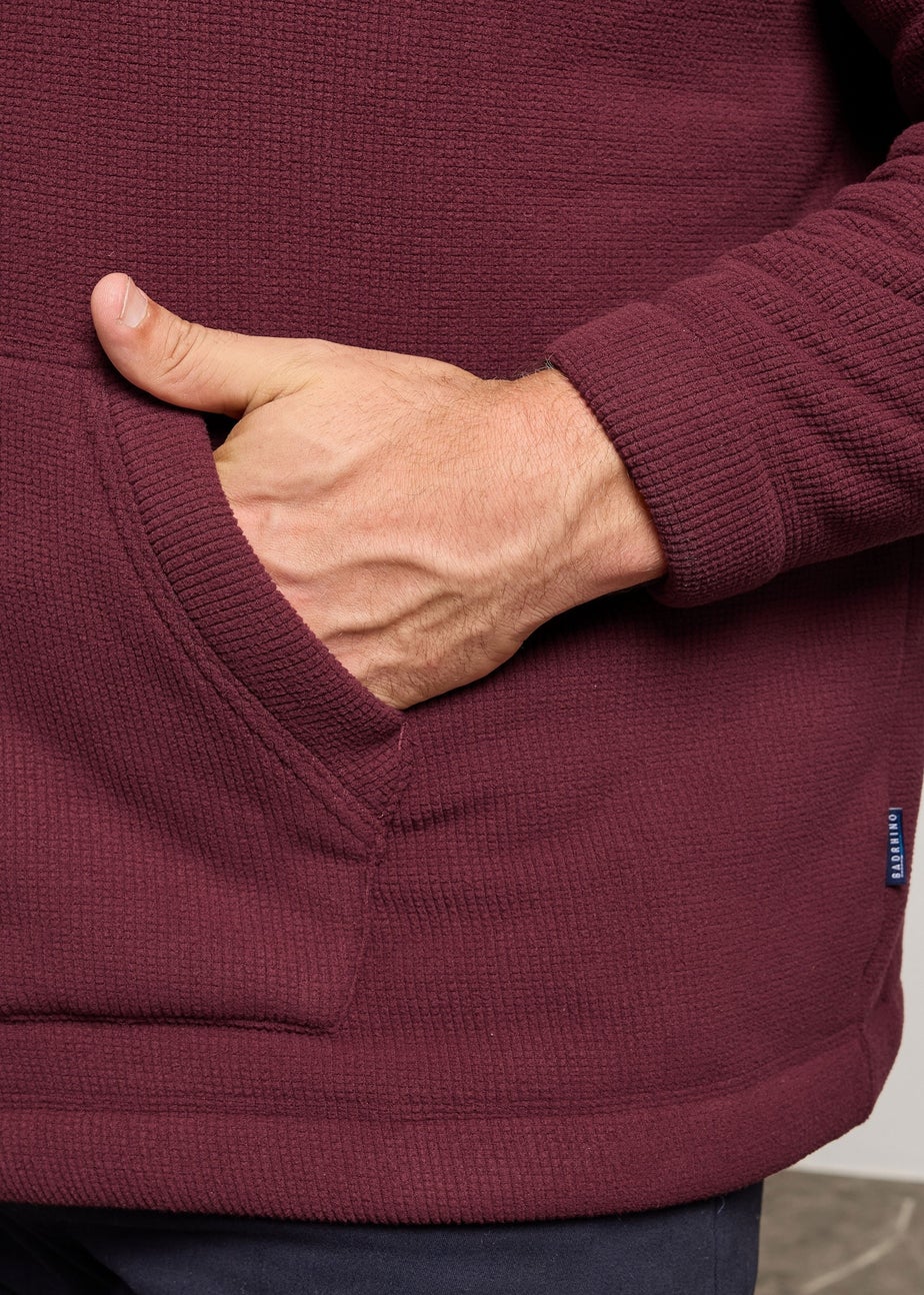 BadRhino Burgundy Borg Lined Fleece