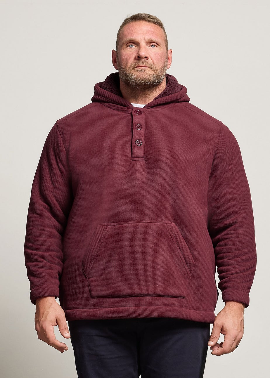 BadRhino Burgundy Borg Lined Fleece
