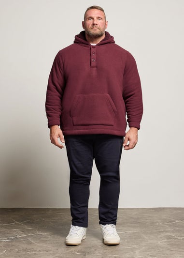 BadRhino Burgundy Borg Lined Fleece