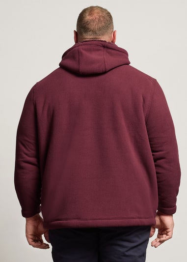 BadRhino Burgundy Borg Lined Fleece