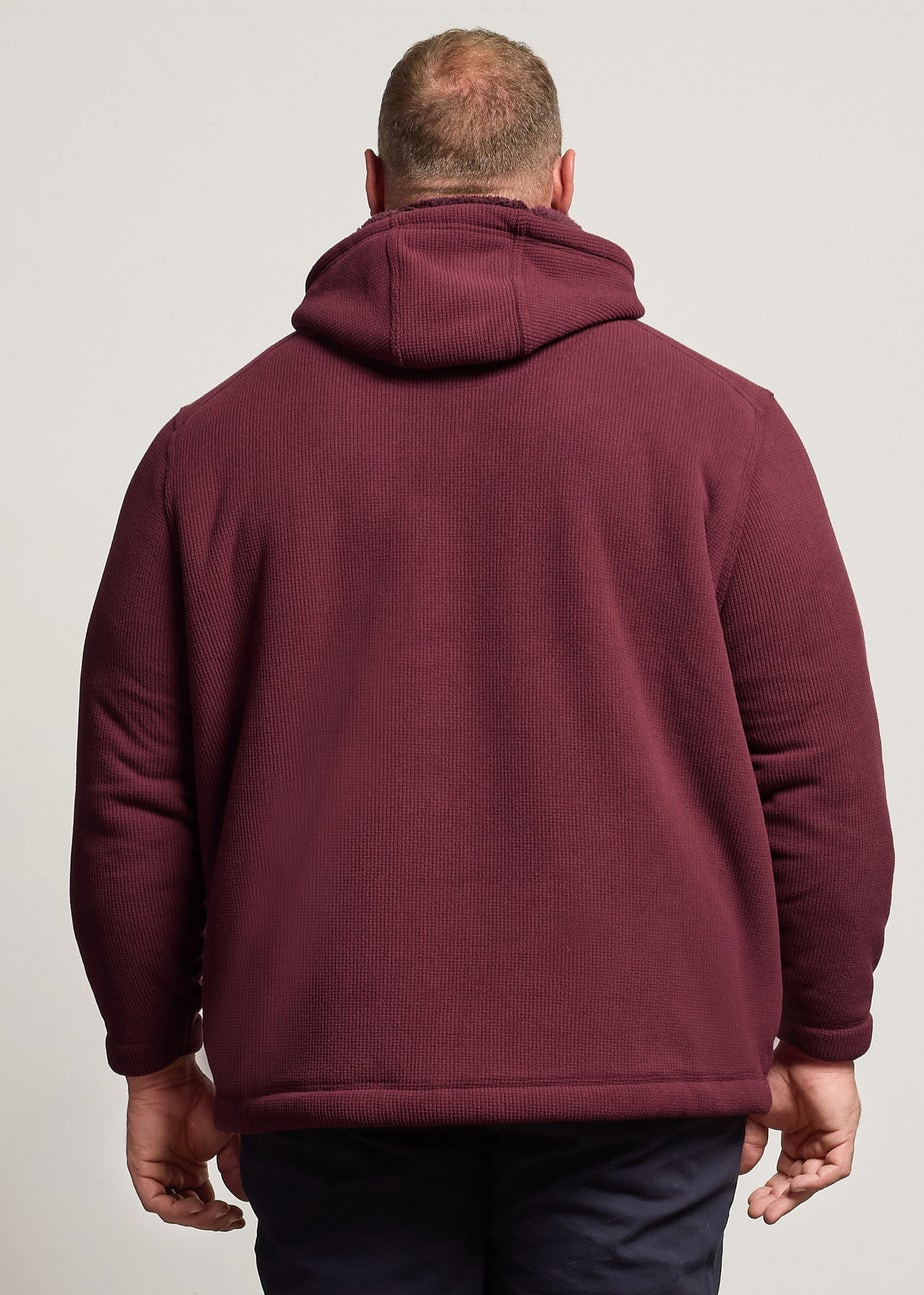 BadRhino Burgundy Borg Lined Fleece
