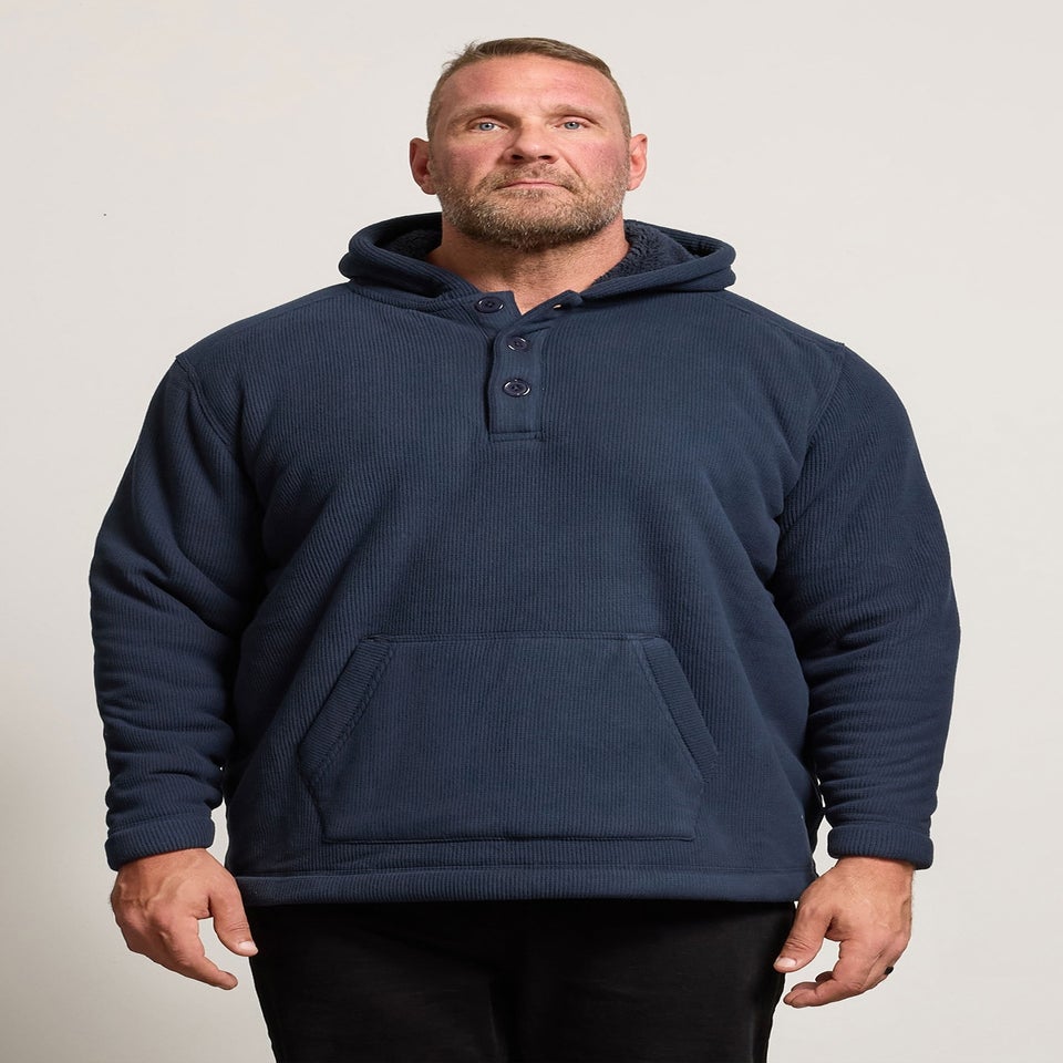 BadRhino Navy Blue Borg Lined Fleece