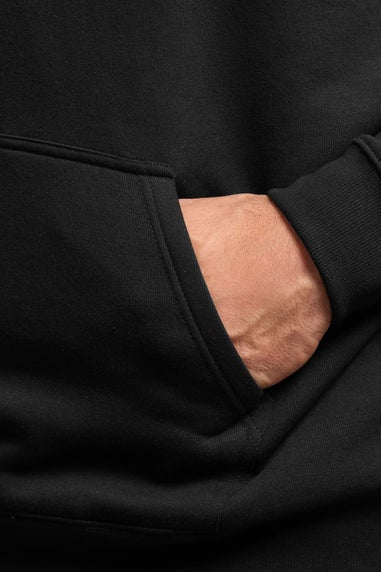 BadRhino Black Eagle Graphic Print Hoodie