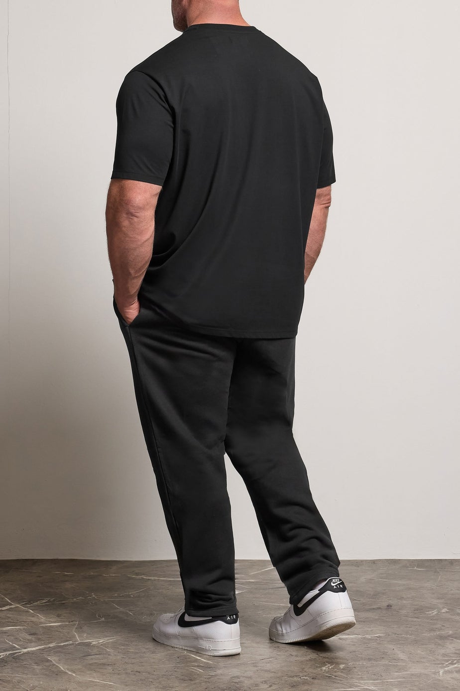 BadRhino Black Open Hem Joggers