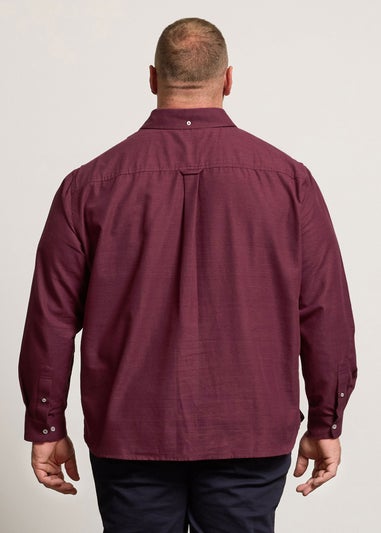BadRhino Burgundy Red Long Sleeve Slub Shirt