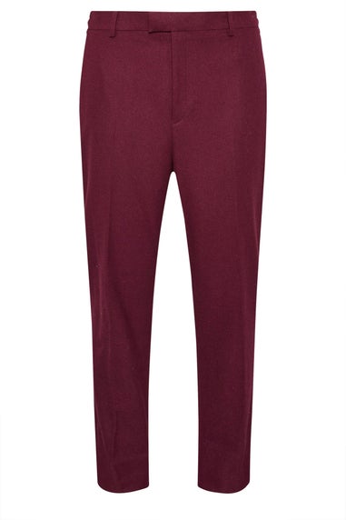BadRhino Tailoring Burgundy Red Tweed Suit Trousers