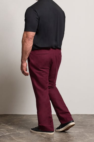 BadRhino Tailoring Burgundy Red Tweed Suit Trousers