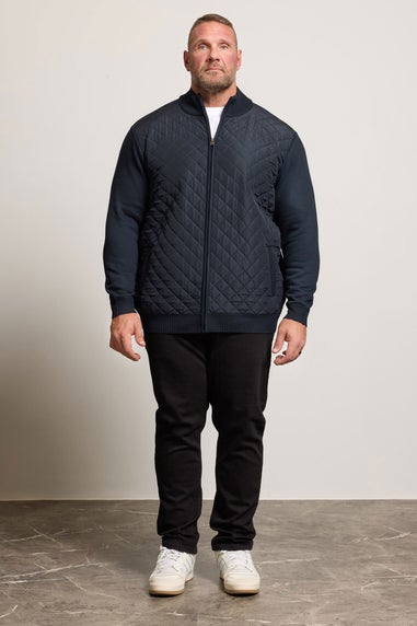 BadRhino Navy Blue Diamond Quilted Jacket