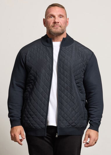 BadRhino Navy Blue Diamond Quilted Jacket