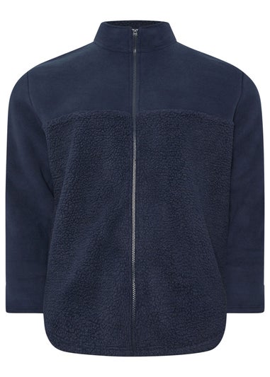 BadRhino Navy Blue Borg Fleece Jacket