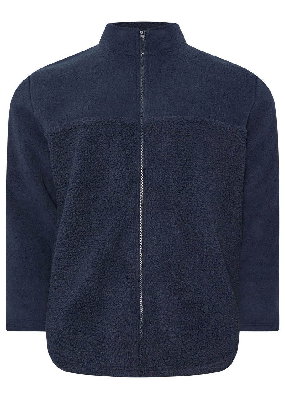 BadRhino Navy Blue Borg Fleece Jacket