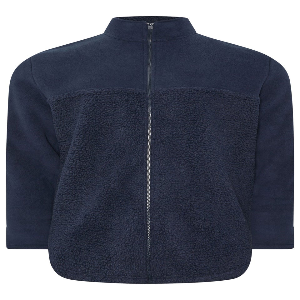 BadRhino Navy Blue Borg Fleece Jacket