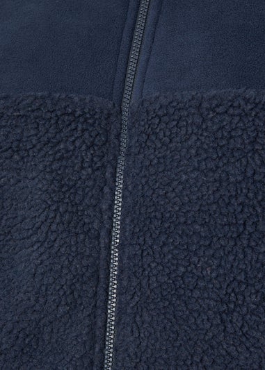 BadRhino Navy Blue Borg Fleece Jacket