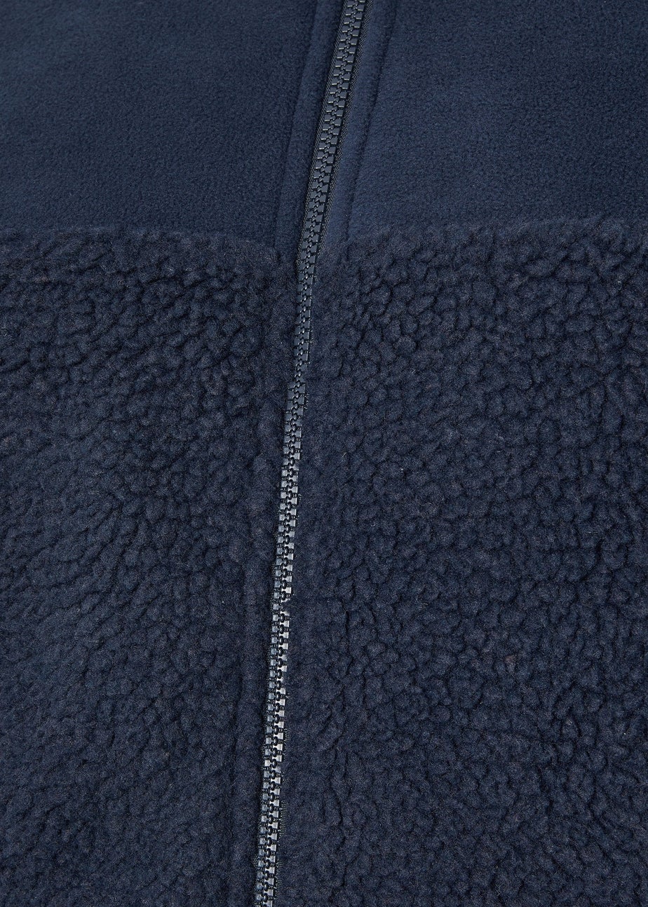 BadRhino Navy Blue Borg Fleece Jacket