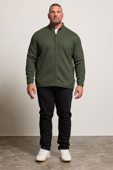 BadRhino Full Zip Textured Fleece Jacket