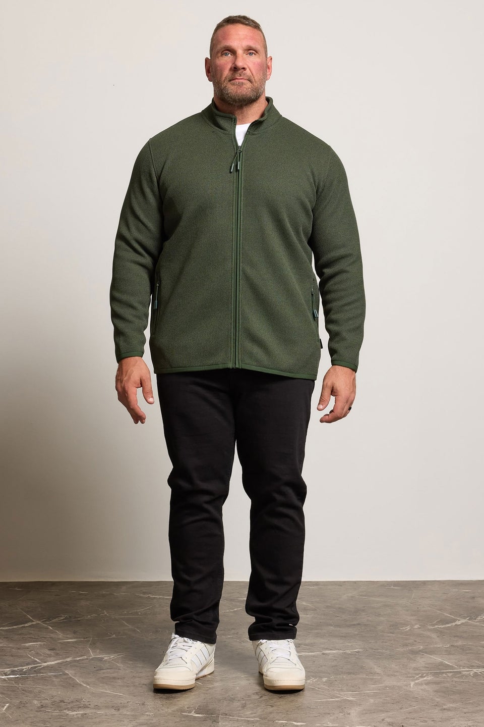 BadRhino Full Zip Textured Fleece Jacket