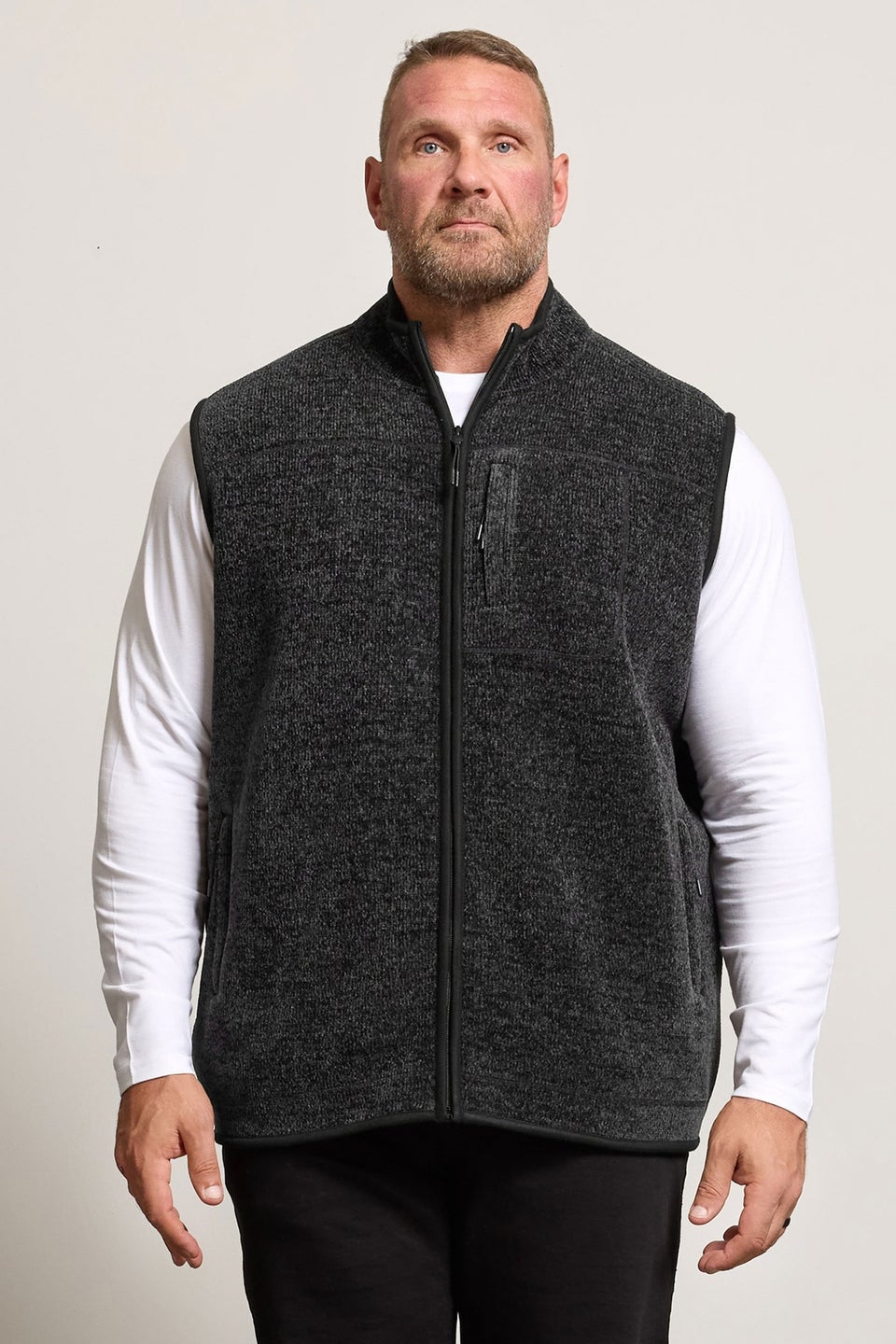 BadRhino Grey Fleece Pocket Gilet