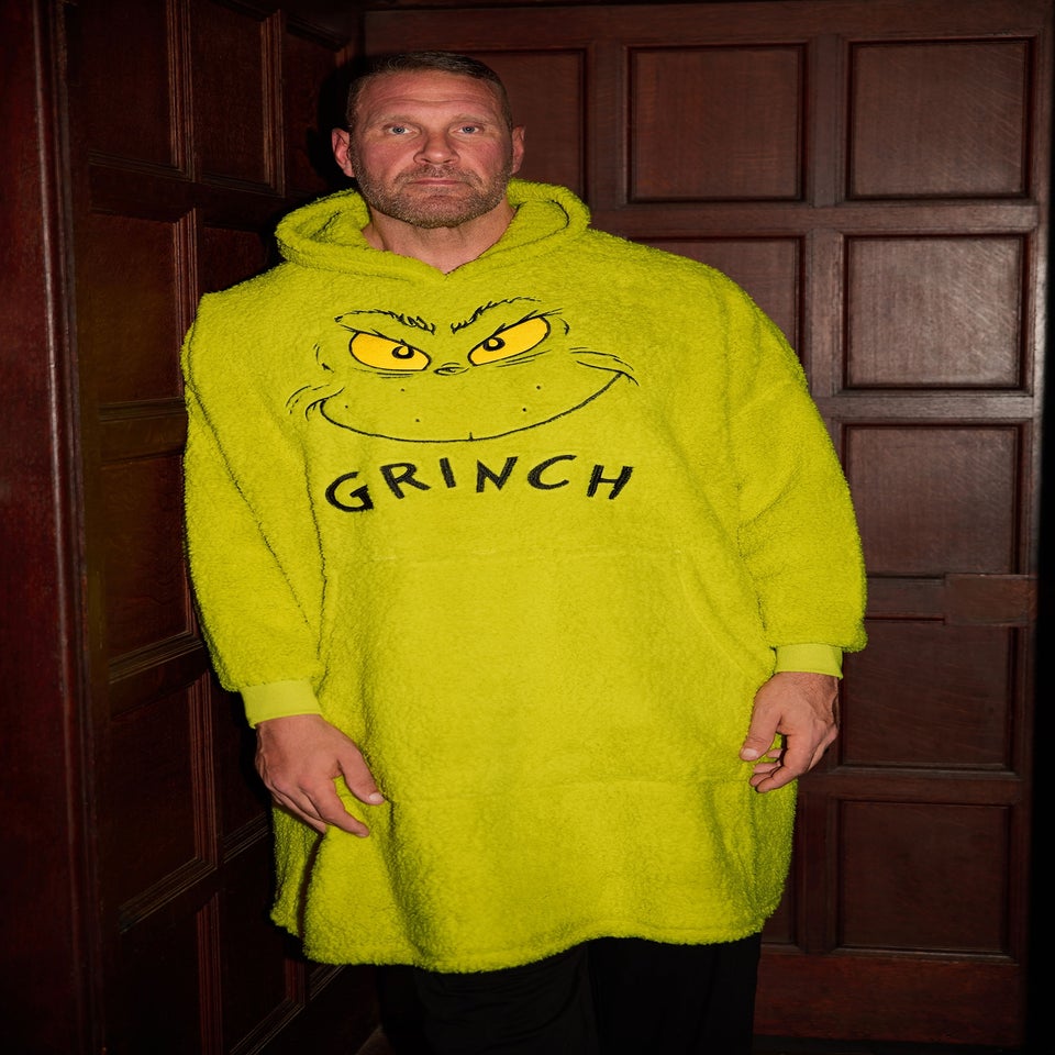 BadRhino Green Grinch Blanket Hoodie