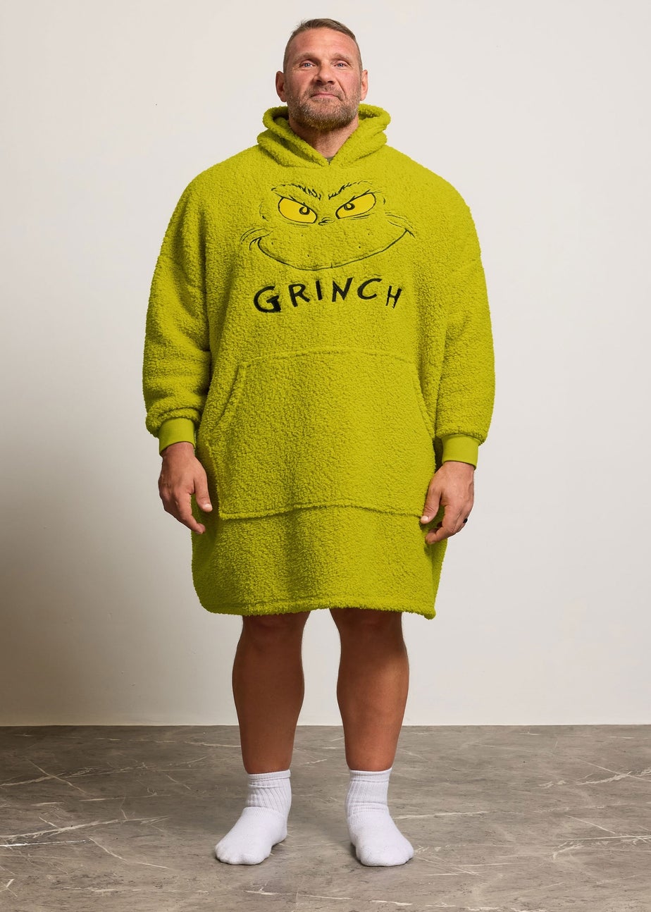 BadRhino Green Grinch Blanket Hoodie