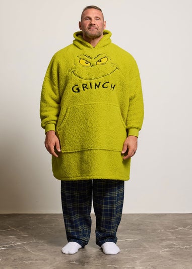BadRhino Green Grinch Blanket Hoodie
