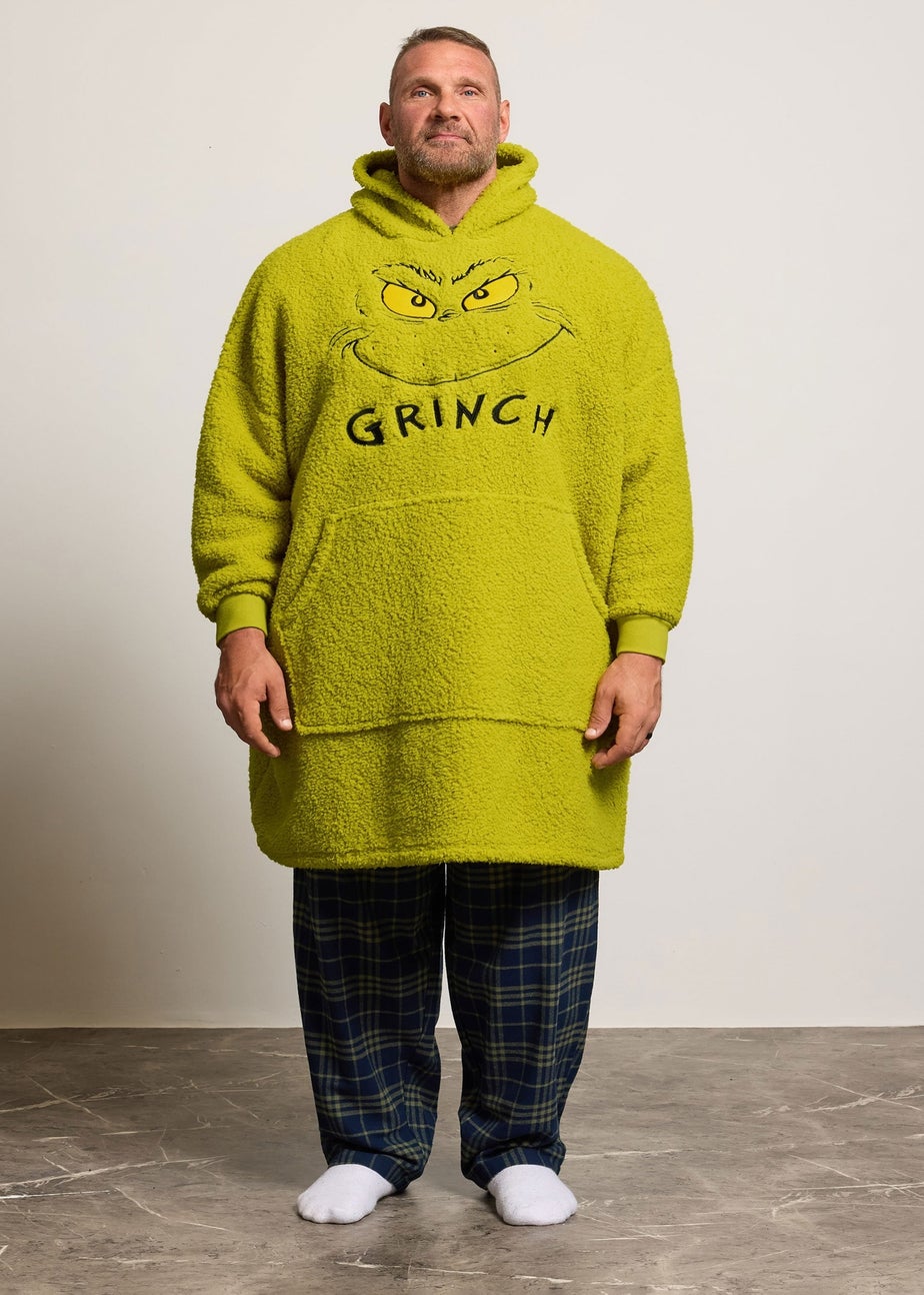 BadRhino Green Grinch Blanket Hoodie