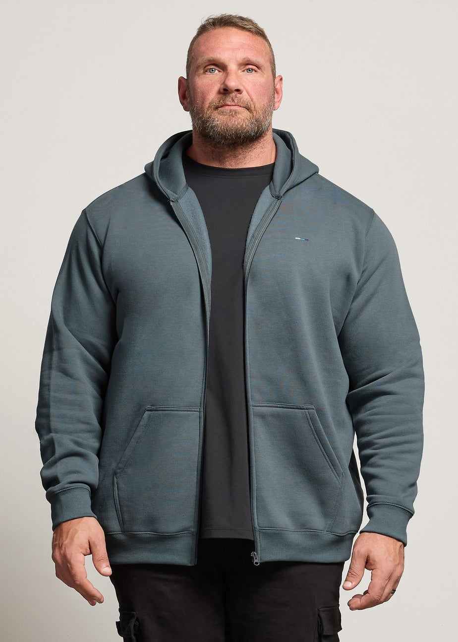 BadRhino Storm Blue Zip Through Hoodie