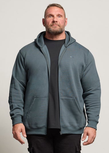 BadRhino Storm Blue Zip Through Hoodie
