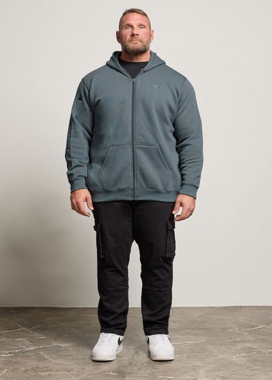 BadRhino Storm Blue Zip Through Hoodie