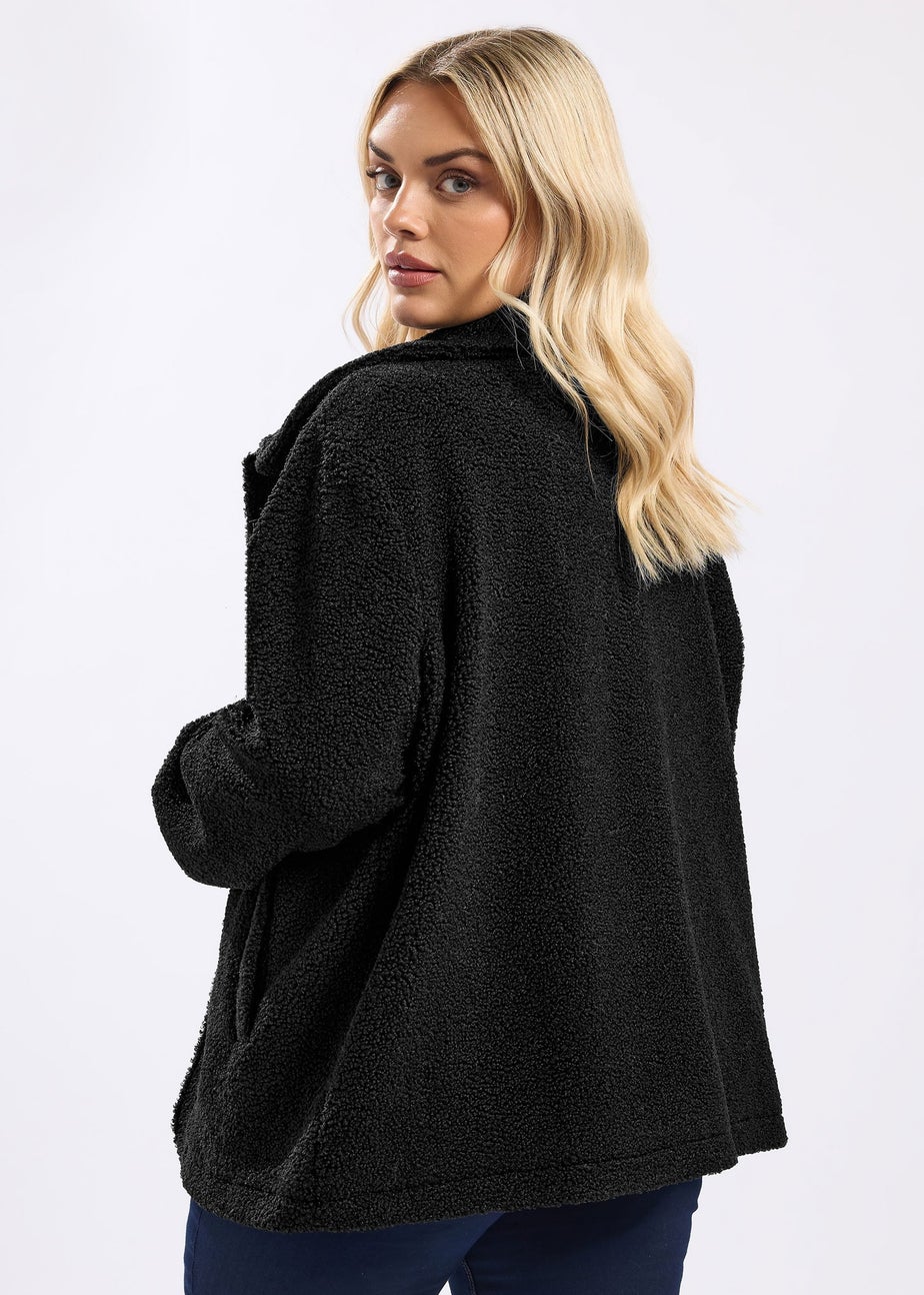 Yours Black Teddy Borg Jacket