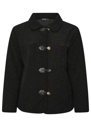 Yours Black Teddy Borg Jacket