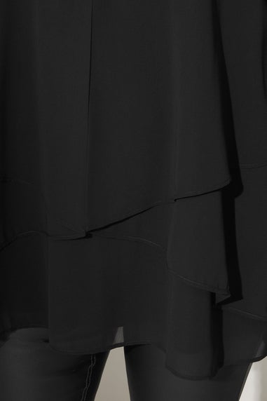 Yours London Black Layered V-Neck Blouse