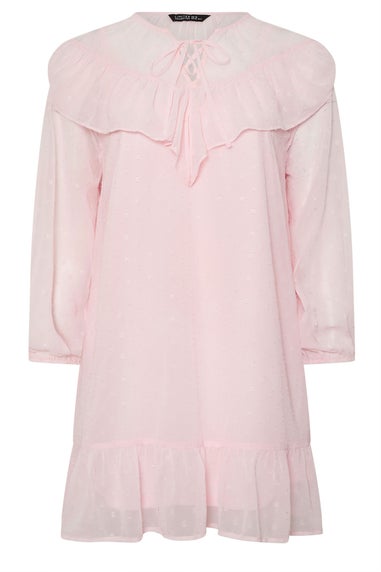 Yours Limited Pink Dobby Smock Dress